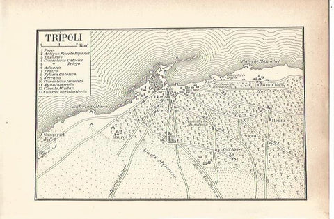 LAMINA V06557: Plano de Tripoli Libia
