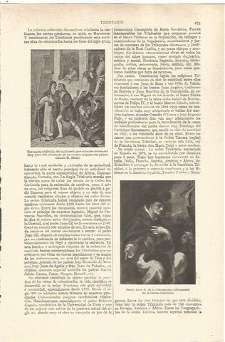 LAMINA V06554: Beato Juan de la Concepcion reformador de la Orden Trinitaria
