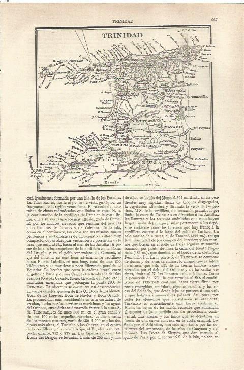 LAMINA V06552: Mapa de la isla de Trinidad