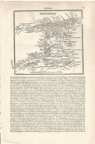 LAMINA V06552: Mapa de la isla de Trinidad