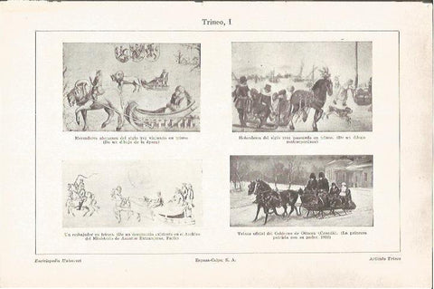 LAMINA V06549: Trineos de epoca