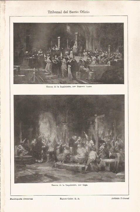 LAMINA V06516: Escena de la Inquisicion, por Goya