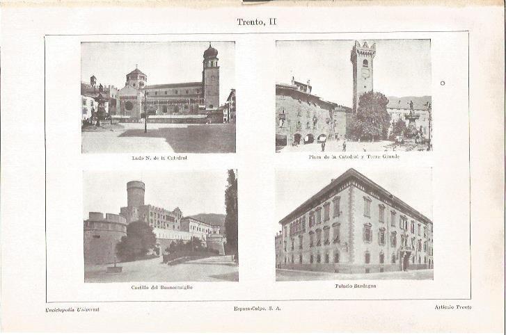 LAMINA V06488: Monumentos de Trento, Italia