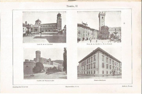 LAMINA V06488: Monumentos de Trento, Italia