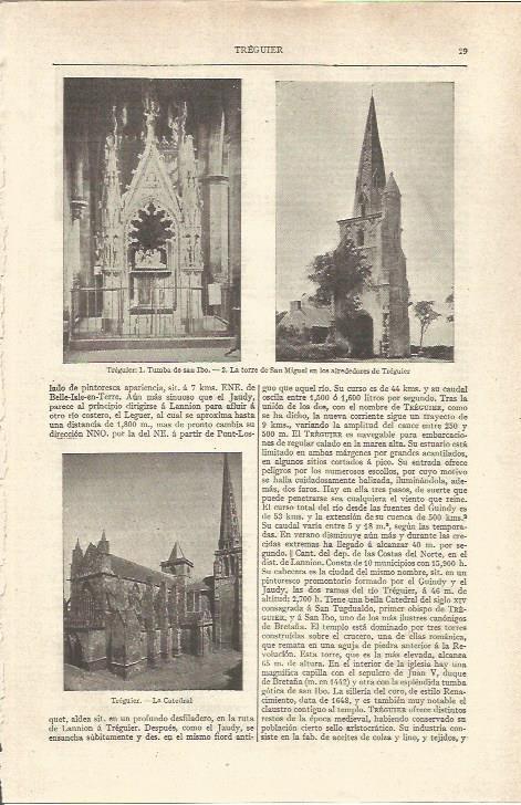 LAMINA V06471: Catedral de Treguier, Francia