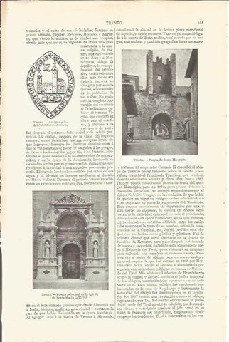LAMINA V06489: Puerta de Santa Margarita en Trento, Italia