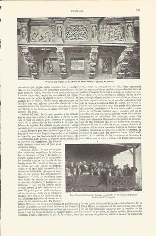 LAMINA V06512: Tribuna del organo en Santa Maria la Mayor, Trento