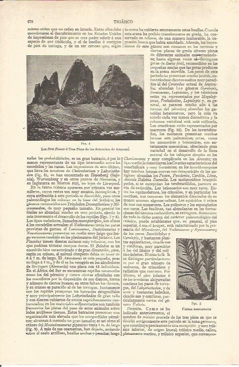 LAMINA V06507: Tres Picos de la dolomitas de Ampezzo