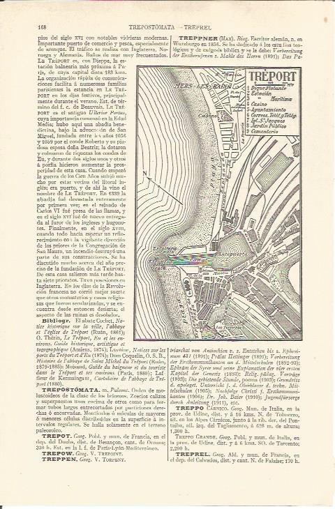 LAMINA V06490: Plano de Treport, Francia