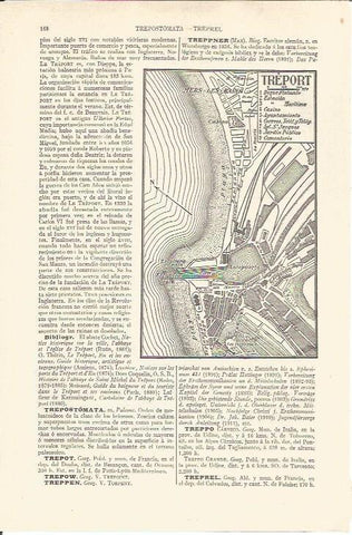 LAMINA V06490: Plano de Treport, Francia