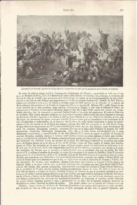 LAMINA V06501: La batalla de Treviño, por Victor Morelli