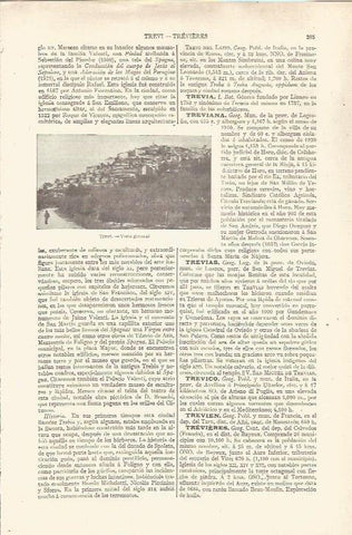 LAMINA V06500: Vista general de Trevi, Italia