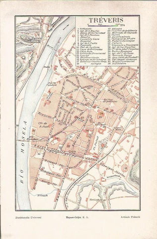 LAMINA V06497: Plano de Treveris, Alemania