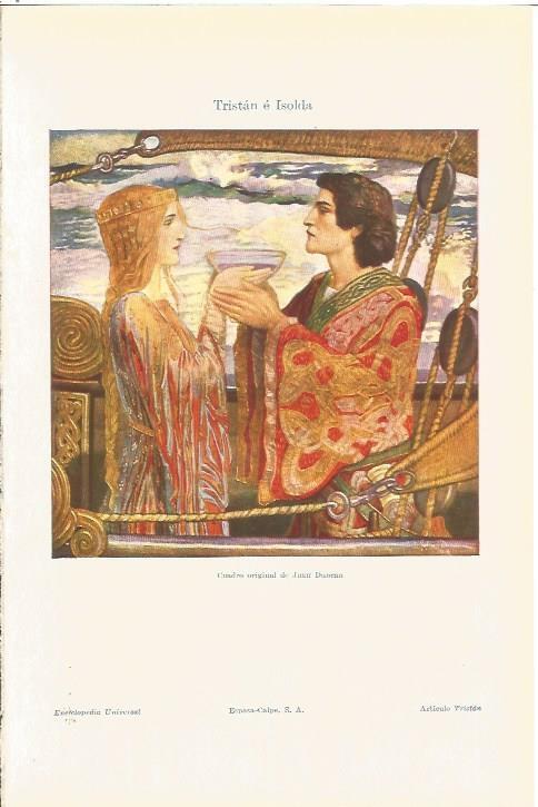 LAMINA V06566: Tristan e Isolda, por Juan Duncan