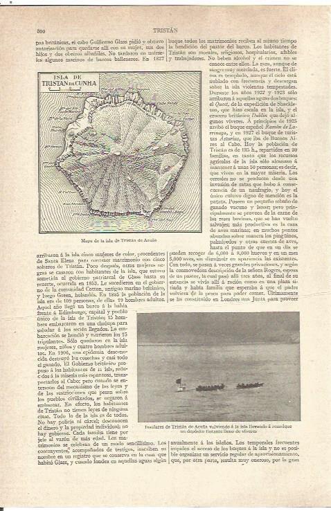LAMINA V06568: Mapa de la isla de Tristan de Acuña
