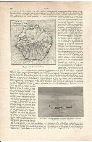 LAMINA V06568: Mapa de la isla de Tristan de Acuña