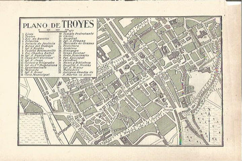 LAMINA V06639: Plano de Troyes