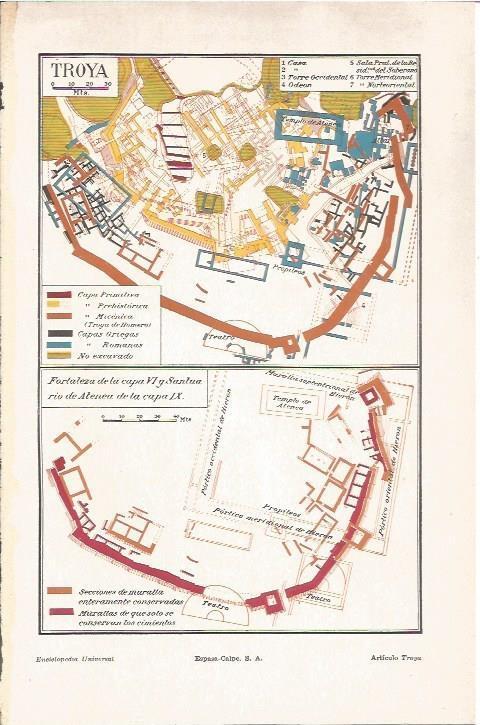 LAMINA V06636: Mapas de Troya