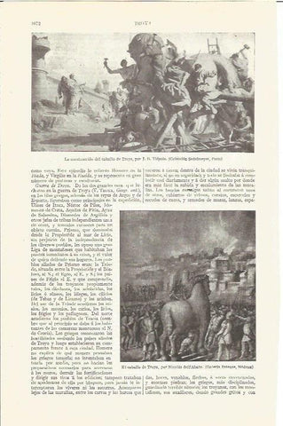 LAMINA V06634: La construccion del caballo de Troya por Tiepolo