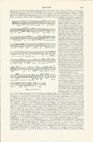 LAMINA V06631: Musica de los trovadores