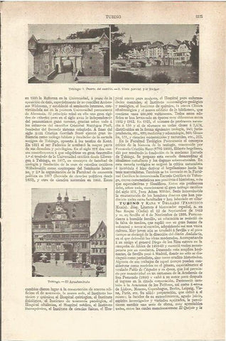 LAMINA V06668: Castillo y Ayuntamiento de Tubinga Alemania