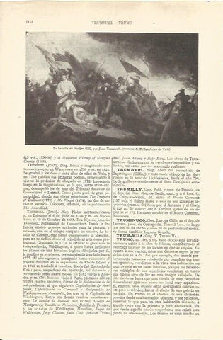 LAMINA V06651: La batalla de Bunker Hill por J. Trumbull