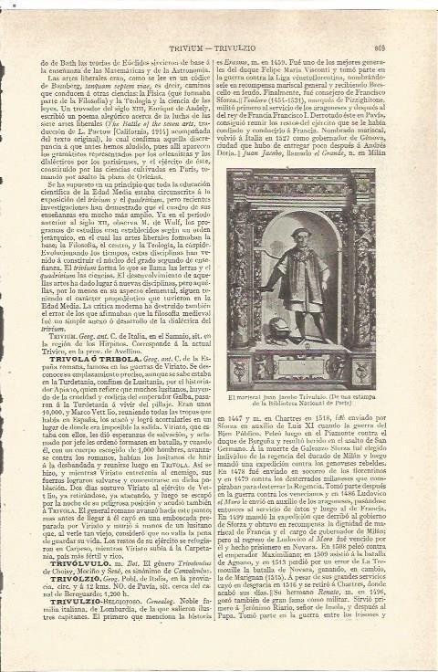 LAMINA V06589: El mariscal Trivulzio