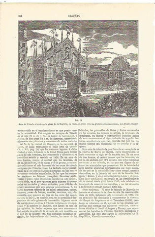 LAMINA V06586: Arco de triunfo en Paris en 1859