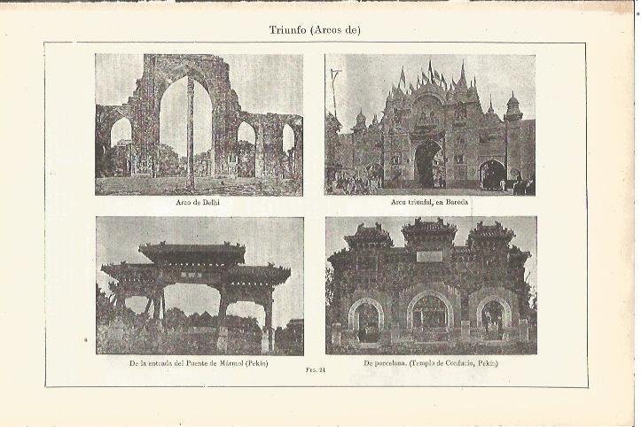 LAMINA V06583: Arcos en Delhi Baroda y Pekin