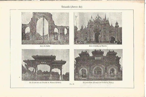 LAMINA V06583: Arcos en Delhi Baroda y Pekin