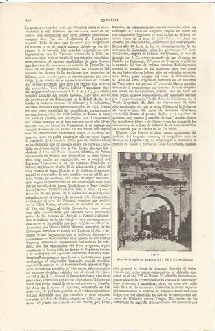 LAMINA V06580: Arco de triungo de Augusto en Rimini