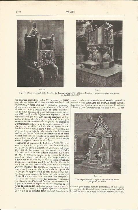 LAMINA V06618: Trono episcopal