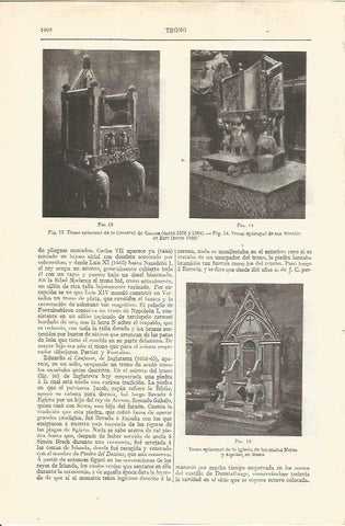 LAMINA V06618: Trono episcopal