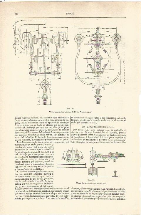 LAMINA V06603: Trole automotor Lombard-Gerin