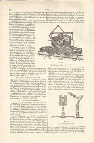LAMINA V06600: Trole de paralelogramo articulado