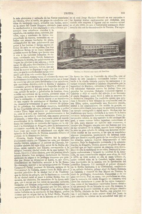 LAMINA V06599: Convento de Basilios en Troina, Italia