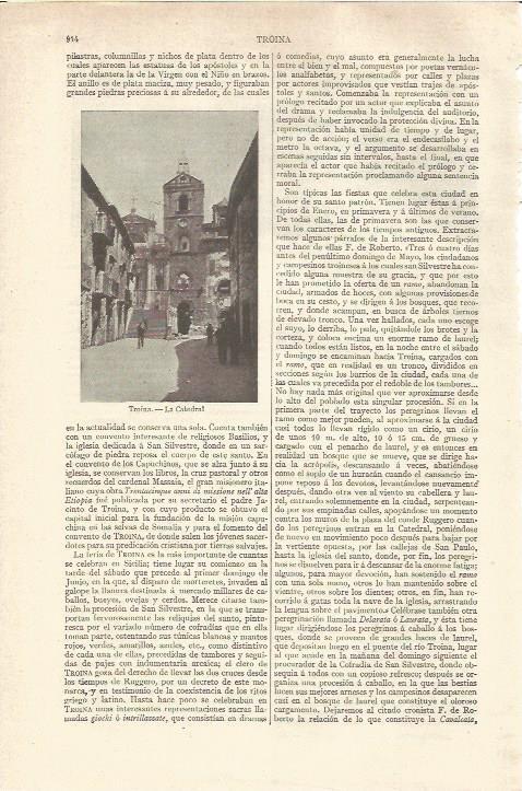 LAMINA V06598: Catedral de Tronia, Italia