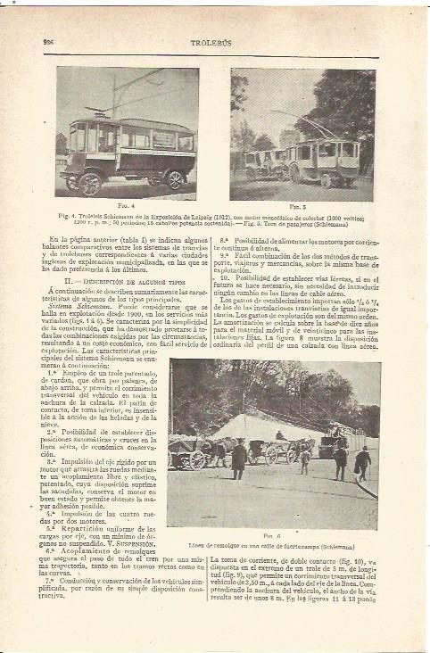 LAMINA V06605: Trolebus Schiemann de la Exposicion de Leipzig en 1912