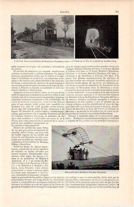 LAMINA V07151: Ferrocarril aereo del Monte Ulia