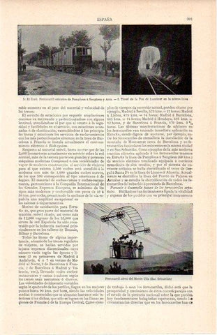LAMINA V07151: Ferrocarril aereo del Monte Ulia