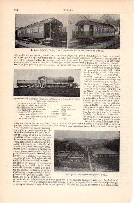 LAMINA V07148: Vista fabrica de vagones de Beasain
