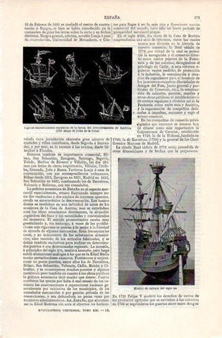 LAMINA V07142: Modelo de carraca del siglo XV