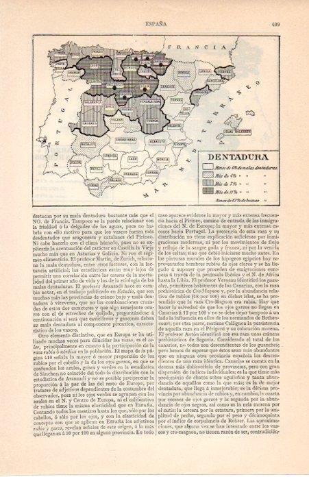 LAMINA V07173: Mapa dentadura en España