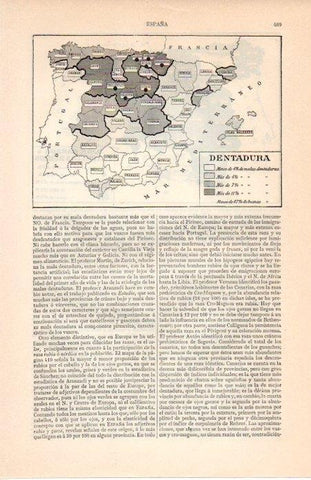 LAMINA V07173: Mapa dentadura en España