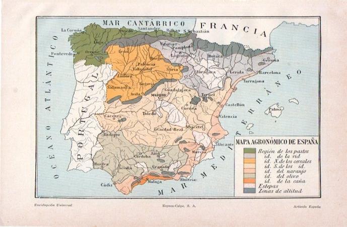 LAMINA V07111: Mapa agronomico de España