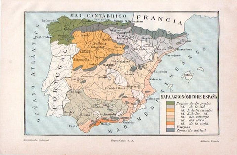 LAMINA V07111: Mapa agronomico de España