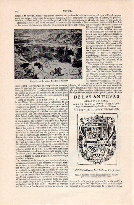 LAMINA V07123: Minas de cobre de Riotinto