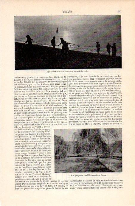 LAMINA V07121: Pescadores de la costa catalana