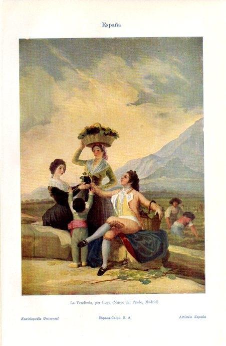 LAMINA V07115: La Vendimia por Goya