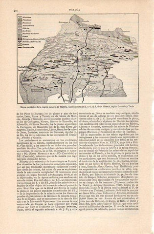 LAMINA V07122: Mapa geologico de la region minera de Huelva